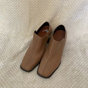 Tan Leather Booties